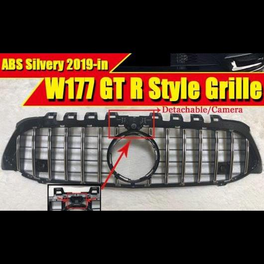 車用外装パーツ 2019 Aクラス W177 GTS グリル バーチカル フロント バンパー レーシング 適用: A200 A250 A45 スポーツ セダン タイプ001 AL-EE-0304 AL