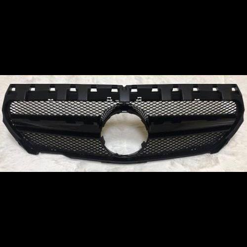 車用外装パーツ 適用: メルセデス W117 スポーツ グリッド グリル ABS 光沢ブラック CLA45 CLAクラス CLA180 200 250 フロント バンパー グリル 14-16 タイプ001 AL-EE-0310 ALの通販は