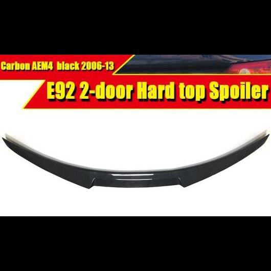 カーボンファイバー オート トランク リア スポイラー リップ ウイング 適用: BMW E92 2ドア ハード トップ 325i 330i 2006-2013 タイプ001 AL-EE-0485 AL