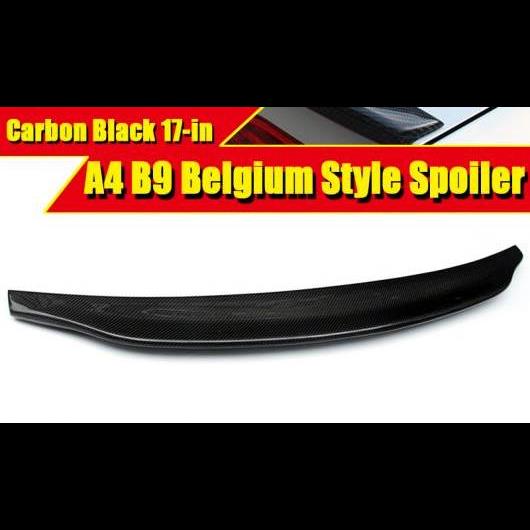 車用外装パーツ 適用: アウディ A4 B9 リア トランク リップ スポイラー ダックビル ウイング カーボンファイバー E スタイル A4A A4Q 17- タイプ001 AL-EE-0532 AL
