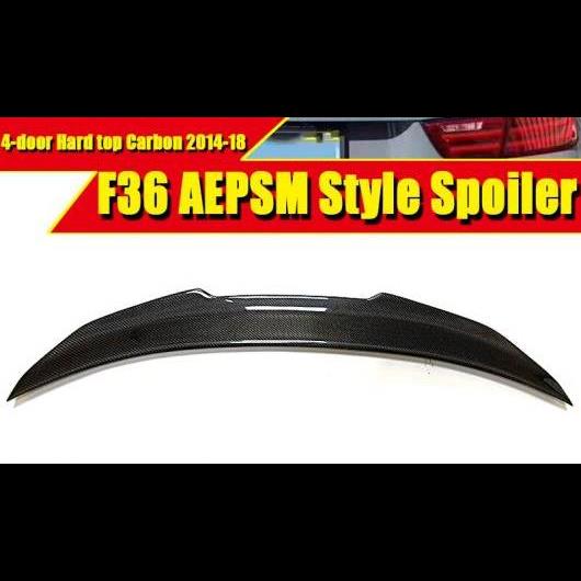 車用外装パーツ F36 グランクーペ 4ドア ハード トップ スタイル カーボンファイバー オート リア トランク スポイラー リップ ウイング 4シリーズ 420i 428i 430i 440i 2014-18 タイプ001 AL-EE-0645 ALの通販は