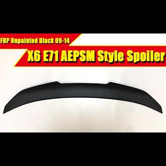 車用外装パーツ X6 E71 セダン トランク スポイラー ウイング FRP 未塗装 スタイル 適用: BMW X6シリーズ ブラック 2009-14 タイプ001 AL-EE-0653 ALの通販は