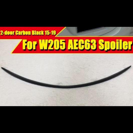 車用外装パーツ 適用: ベンツ Cクラス W205 スポイラー C63 C180 C200 C220 C250 2015-2019 2ドア スタイル ブラック カーボンファイバー リア ウイング タイプ001 AL-EE-0738 AL