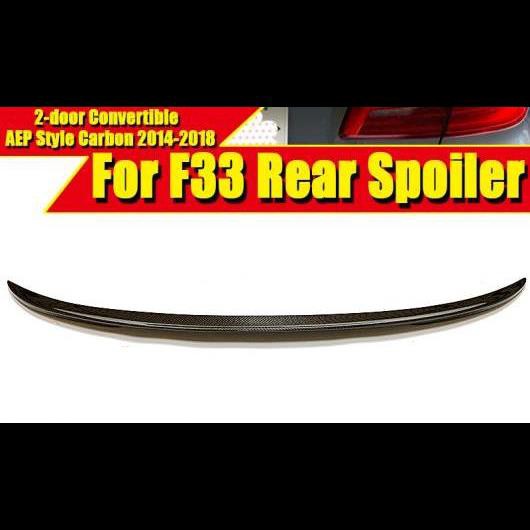 適用: BMW F33 2ドア コンバーチブル カーボンファイバー リア スポイラー トランク リップ ウイング 4シリーズ 420i 428i 430i 435i 440i 2014-18 タイプ001 AL-EE-0743 ALの通販は 16,997円