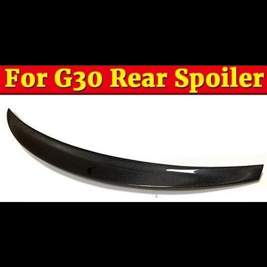 車部品 適用: BMW G30 M5 セダン ダックビル スポイラー カーボンファイバー ライド スタイル 5シリーズ 520i 525i 530i 540i 550i ウイング リップ M 2017 タイプ001 AL-EE-0874 AL