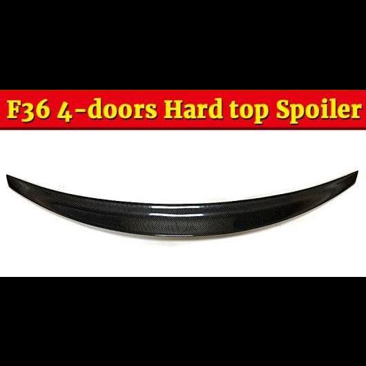 車部品 F36 スポイラー テール ウイング カーボンファイバー 適用: BMW 4シリーズ 420i 428i 430i 4ドア ハード トップ ライド スタイル ブラック 2014-18 タイプ001 AL-EE-0889 AL