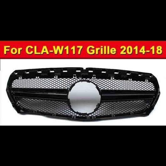車用外装パーツ 適用: CLAクラス W117 グリッド スタイル ABS 素材 ブラック グリル CLA180 CLA200 CLA250 フロント バンパー メッシュ 2014-2018 タイプ001 AL-EE-1009 AL