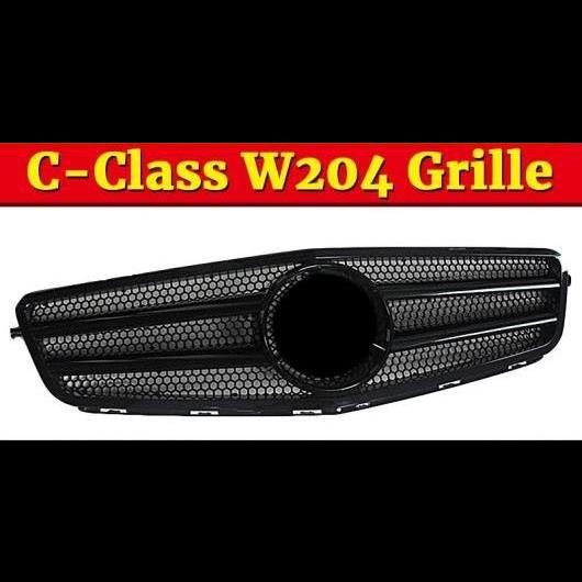 W204 Cクラス スポーツ グリッド グリル ABS ブラック 適用: メルセデスベンツ C180 C200 C250 C350 除外： 2007-2014 タイプ001 AL-EE-1052 ALの通販は 13,621円