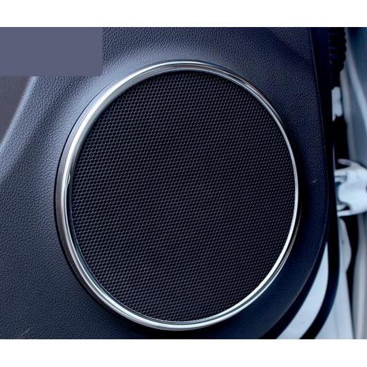 適用: シボレー クルーズ 2009-2015 ディテクター インサイド オーディオ スピーカー サウンド リング サークル ランプ トリム 装飾 シルバー AL-EE-6778 AL