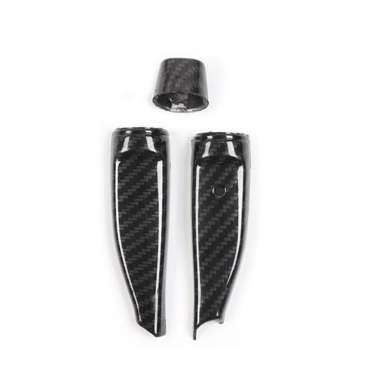 適用: テスラ モデル S 2014-2018 カーボンファイバー ワイパー ロッド クルーズ レバー カバー トリム 装飾 カーボンファイバー AL-EE-6888 AL