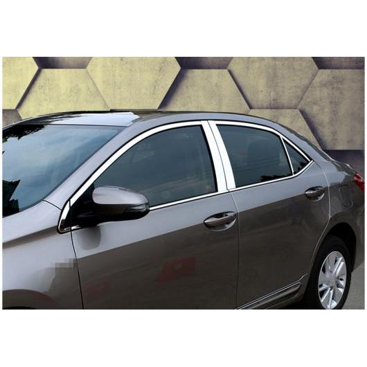 適用: トヨタ カローラ 2014-2018 ステンレス スチール ウインドウ トリム ストリップ エクステリア 装飾 アクセサリー シルバー AL-EE-6979 ALの通販は