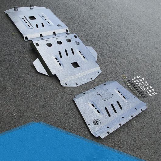 適用: トヨタ ランドクルーザー LC200 2008-2018 エンジン アンダー ガード プレート プロテクター カバー 保護 金属 オイルパン シールド 4ピース AL-EE-6991 AL