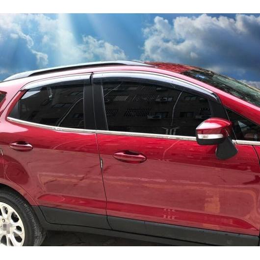 適用: フォード エコスポーツ 2013-2018 クローム ウインドウ サン 吹き出し口 バイザー レイン ガード 日差し 雨 シールド 装飾 ブラック AL-EE-7066 ALの通販は