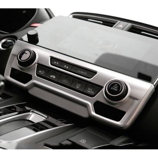 適用: ホンダ CRV C-RV 2017-18 カーボンファイバー センター コンソール エアコン吹き出し口 パネル フレーム カバー 装飾 シルバー AL-EE-7158 AL