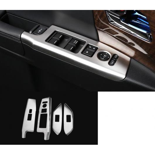 適用: ホンダ オデッセイ 2015-18 インナー ドア ウインドウ リフト ボタン スイッチ パネル カバー トリム 装飾 シルバー 4ピース AL-EE-7161 AL