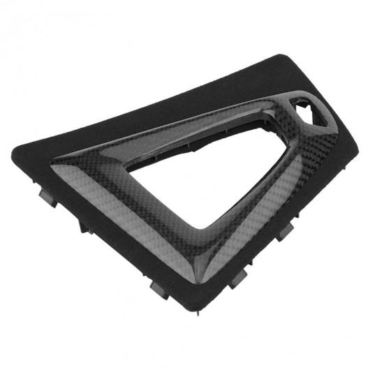 カーボンファイバー ギア シフト ノブ ベース カバー サラウンド トリム 適用: BMW M3 M4 F80 F82 F83 2014-2018 アクセサリー 装飾 カーボンファイバー ベース AL-EE-8925 AL