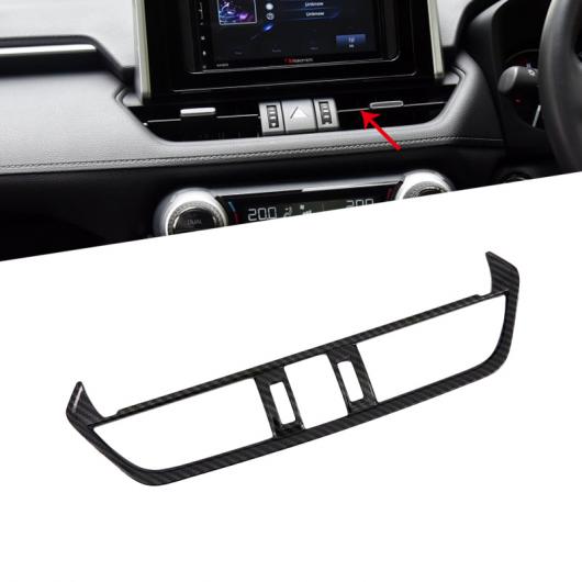 適用: トヨタ RAV4 RAV 4 2019 2020 アクセサリー カーボンファイバー インテリア ドア ハンドル ボウル ヘッド カバー トリム 装飾 ステッカー ミドル ベント カバー AL-FF-0818 AL