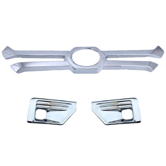 パーツ 適用: トヨタ RAV4 RAV 4 アドベンチャー 2019 2020 ABS クローム フロント センター グリッド グリル トリム フォグライト カバー 3ピース AL-FF-1106 ALの通販は