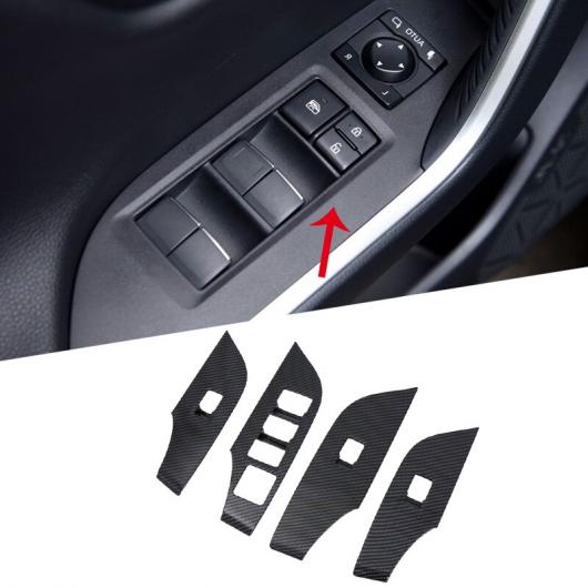 適用:左ハンドル車のみ 適用: トヨタ RAV4 2019-2020 ABS アクセサリー インテリア ドア ウインドウ リフト レギュレーター カバー トリの通販は