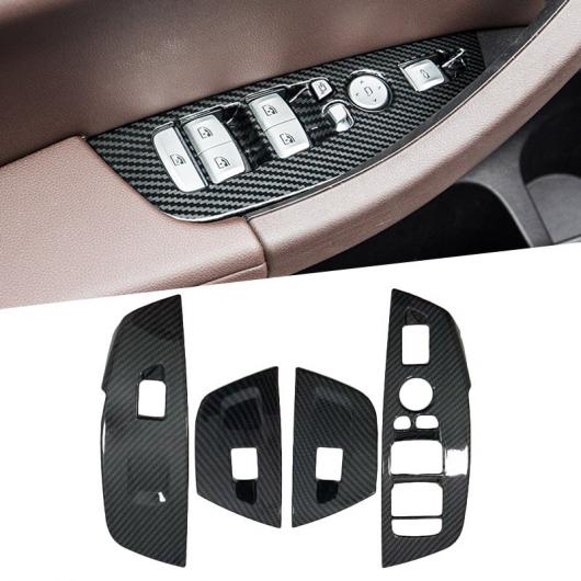 4ピース ABS アクセサリー インテリア ウインドウ リフト アジャスター ボタン カバー トリム 適用: BMW X3 G01 2018 3rd 左ハンドル車 タイプ002 AL-FF-1392 AL