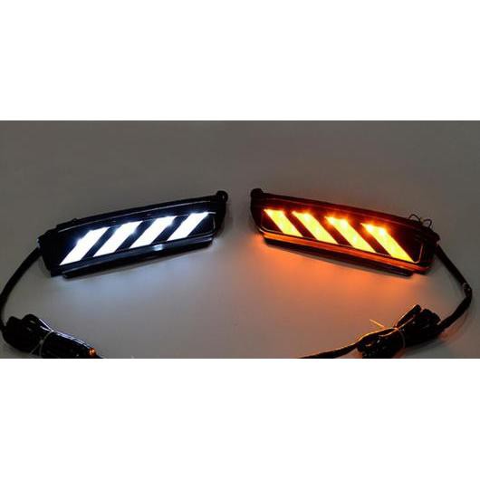 LED DRL デイタイム ランニング ライト 適用: トヨタ ヴィオス ヤリス 2017 フォグランプ フレーム フォグ ホワイト イエロー ムービング