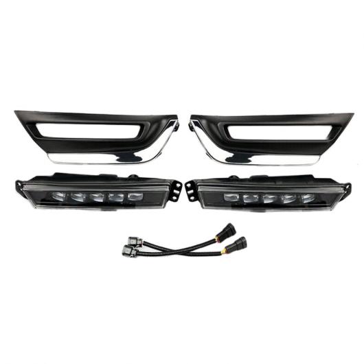 LED DRL デイタイム ランニング ライト フォグランプ ケース 適用: ホンダ CR-V CRV 2017 2018 ターン イエロー シグナル スタイル リレー 防水 タイプ001 AL-FF-1707 AL