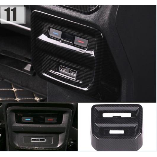 ABS カーボンファイバー ハンドル ボウル ベント 吹き出し口 カバー トリム 適用: フォルクスワーゲン VW ティグアン 2017 2018 左ハンドル車 タイプ001 AL-FF-1749 AL