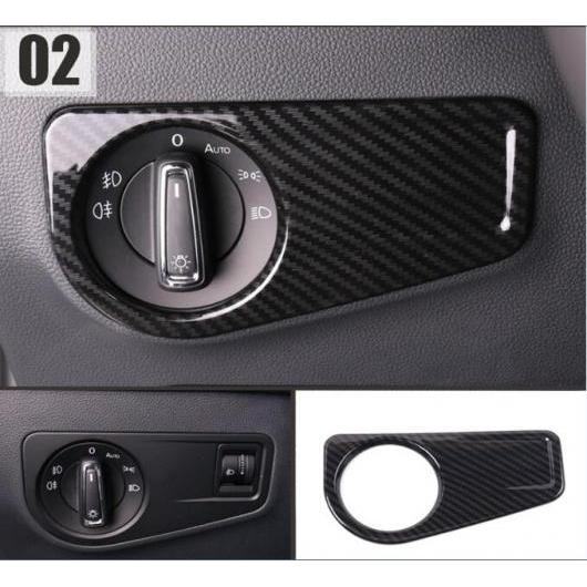 AL ABS カーボンファイバー ハンドル ボウル ベント 吹き出し口 カバー トリム 適用: フォルクスワーゲン VW ティグアン 2017 2018 左ハンドル車 タイプ013 AL-FF-1749