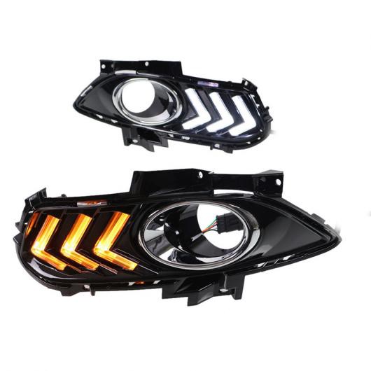 デイライト 適用: フォード モンデオ 2013 2014 2015 LED DRL デイタイム ランニング ライト イエロー ターン 機能 フォグランプ ホール