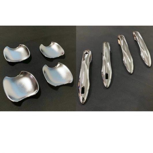 光沢 シルバー 適用: トヨタ カローラ スポーツ ハッチバック E210 2019 サイド ドア ハンドル & ボウル カバー トリム アクセサリー ドア ボウル ハンドル AL-FF-1970 AL