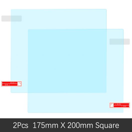 AL 適用: レクサス UX UX200 UX250H 200 250 250H 2019〜2020 バックミラー ミラー 保護 フィルム 防水 防雨 アンチ フォグ ステッカー スクエア 175mm×200mm AL-FF-2165