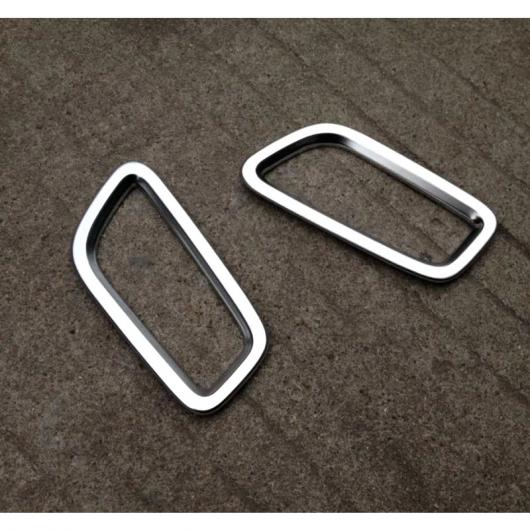 アームレスト ボックス リア エアコン吹き出し口 フレーム 装飾 デカール ベント トリム カバー インテリア 3D ステッカー 適用: ポルシェ マカン 2ピース AL-FF-2397 AL