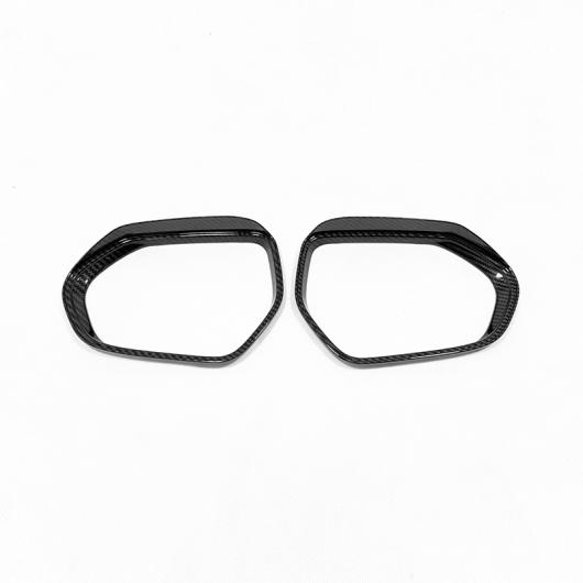 適用: トヨタ カローラ 2019 2020 ABS カーボン ファイバー/クローム バックミラー ミラー ブロック レイン アイブロー カバー トリム アクセサリー カーボン ファイバー AL-FF-3481 AL