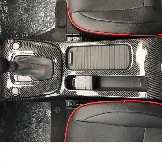 ABS セントラル コントロール ギア パネル トリム 適用: ヒュンダイ エンシノ コナ 2018 2019 2020 カーボンファイバー ブラック AL-FF-3937 AL