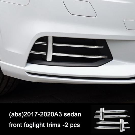 ステンレス スチール フロント リア フォグライト ストリップ トリム 適用: アウディ A4 A3 A6 Q3 Q5 Q7 1 AL-FF-4034 AL