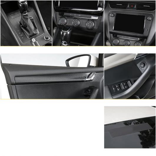 ギア ウインドウ ドア トリム ステッカー 適用: シュコダ オクタヴィア A7 2015 2016 2017 2018 2019 インテリア フル セット 16 ピース AL-FF-4128 ALの通販は 12,840円