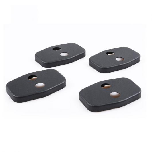 AL ステンレス スチール ASB 合金 ドア ロック バックル カバー 適用: プジョー 3008 4008 508 インテリア アクセサリー ABS AL-FF-4356
