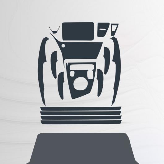 TPU フィルム セントラル コントロール ステッカー GPS ナビゲーション 傷つき防止 適用: トヨタ カローラ ハイブリッド 2018 2019 タイプ 1 AL-FF-4519 ALの通販は