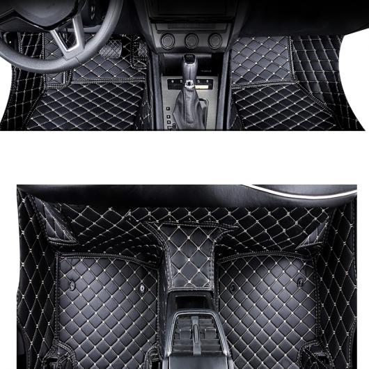 レザー インテリア フロアマット フット マット 適用: シュコダ オクタヴィア A7 2018 2019 2020 ラグ カーペット ブラック ベージュ ワイヤー AL-FF-4539 ALの通販は