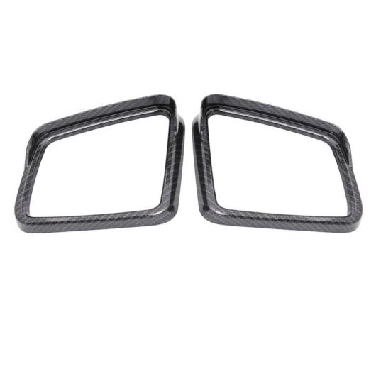 ABS バックミラー フレーム レイン シールド フィルム ステッカー 適用: メルセデス ベンツ GLE GLS ML GL カーボンファイバー ブラック AL-FF-4695 AL