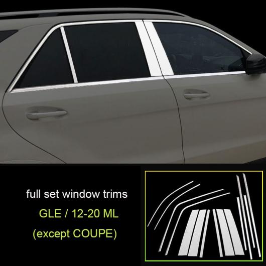 ステンレス スチール ウインドウ トリム 適用: メルセデス ベンツ GLE350 GLE450 GLS GL ML 8 AL-FF-4717 AL
