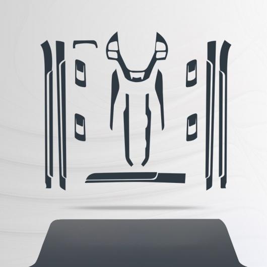 TPU ギア ダッシュボード フィルム ステッカー 適用: 日産 ムラーノ 2015 2016 2017 2018 2019 2020 傷つき防止 Z52 保護 タイプ 2・タイプ 4 AL-FF-5203 AL TPU ダッシュボード フィルム ナビゲーション ギア 保護 ステッカー