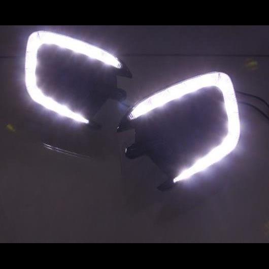 2ピース 適用: 三菱 モンテロ パジェロ スポーツ 2013 2014 2015 イエロー ターンシグナル 防水 12V DRL ランプ LED デイタイムランニングライト ホワイトのみ AL-HH-1393 ALの通販は