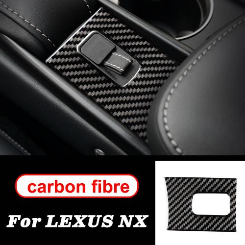AL 適用: レクサス NX 300H200T LHD RHD アクセサリー ステアリング ホイール ドア ギア パネル 装飾 カーボンファイバー インテリア トリム ステッカー 手すり AL-II-0032