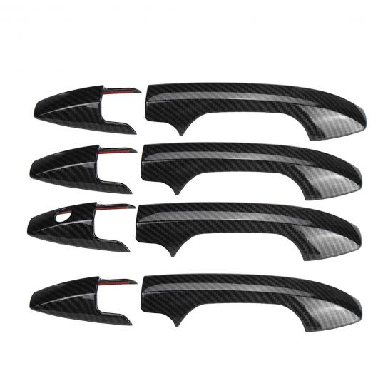 AL 3 色 ドア ハンドル フレーム ステッカー 適用: ホンダ CR-V CRV SUV 2007 2008 2009 2010 2011 クローム カーボン カバー キャッチ キャップ カーボン スタイル AL-II-0211