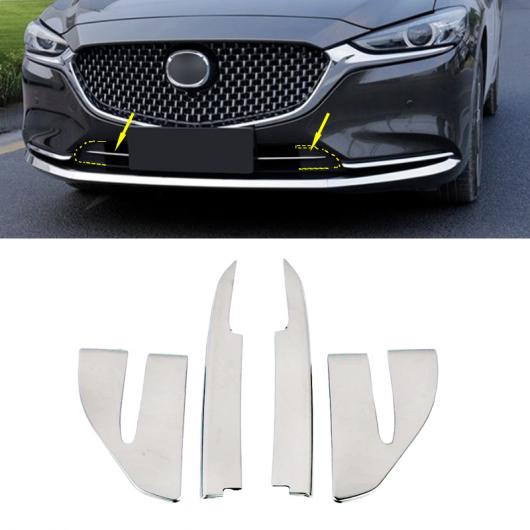 適用: マツダ 6 MAZDA6 アテンザ 2019 2020 カバー バンパー エンジン ステンレス スチール トリム フロント ボトム グリッド グリル グリル ボンネット エッジ 3ピース アイボリー AL-II-0305 AL