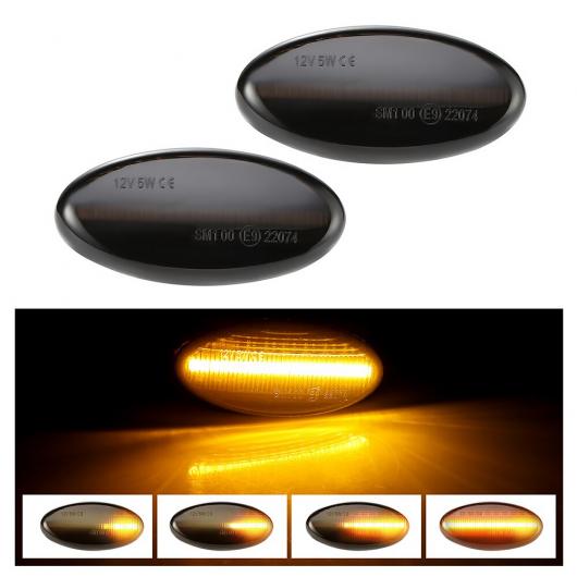 2ピース スモーク LED ダイナミック サイド マーカー ウインカー シーケンシャル ライト オート ランプ 適用: マツダ 3 2 5 MPV デミオ アクセラ シーケンシャル AL-II-1772 AL