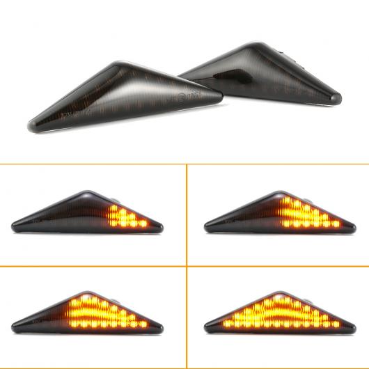 2ピース LED ダイナミック サイド マーカー ウインカー シーケンシャル ライト 適用: フォード/FORD モンデオ 2000-2007 MK 3 フォーカス MK1 1998-2004 シーケンシャル AL-II-1835 AL