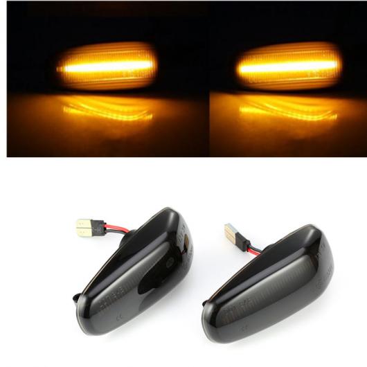 2ピース LED ダイナミック サイド マーカー ウインカー シーケンシャル ライト 適用: メルセデス ベンツ W210 W202 W208 R170 ヴィト W638 通常 AL-II-1850 AL