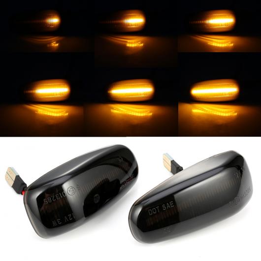 2ピース LED ダイナミック サイド マーカー ウインカー シーケンシャル ライト 適用: メルセデス ベンツ W210 W202 W208 R170 ヴィト W638 シーケンシャル AL-II-1850 AL 14,692円